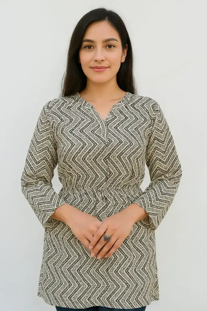 Chic Printed Kurti Top